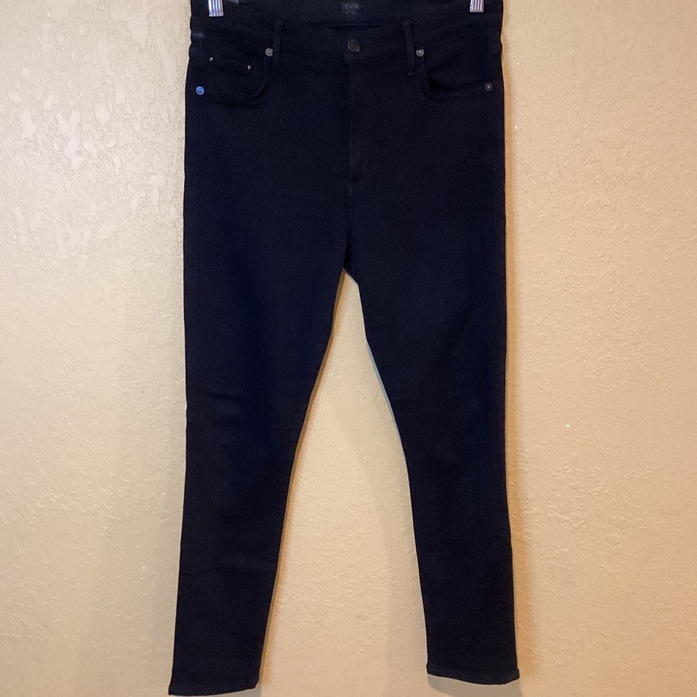 Anthropologie Citizens of Humanity Black Rocket Crop High Rise Skinny size 25